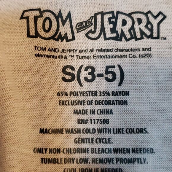 Tom and Jerry T-shirt, tie dye grey - Picture 6 of 6